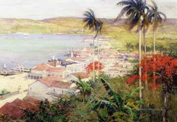 ウィラード・メトカーフ Painting - ハバナ港の風景 ウィラード・リロイ・メトカーフ